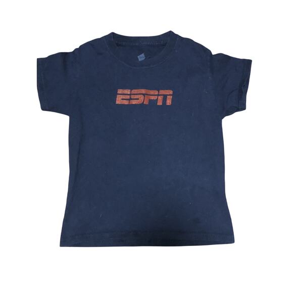 Navy And Red ESPN Shirt size XS 4-5 - Picture 1 of 2
